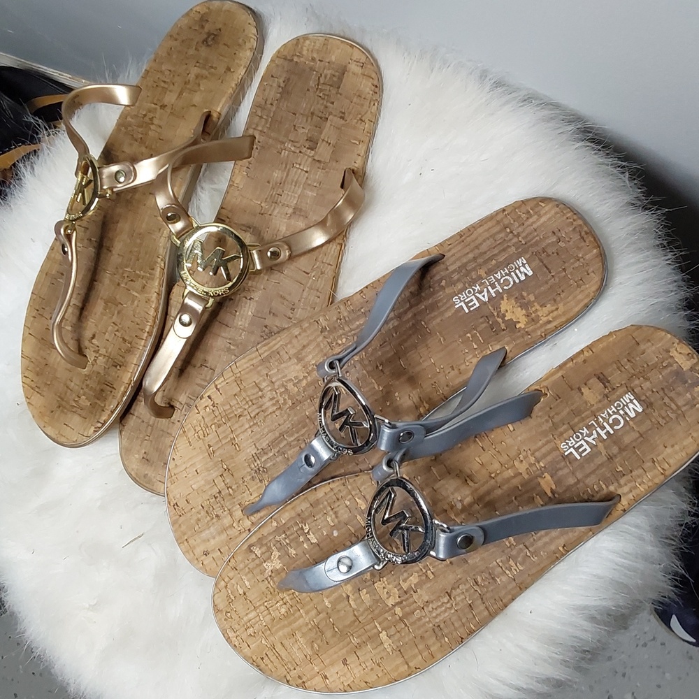 Michael Kors sandals TWO PAIR size 10 - Picture 4 of 9